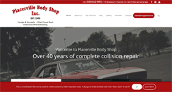 Desktop Screenshot of placervillebodyshop.com