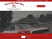 Tablet Screenshot of placervillebodyshop.com